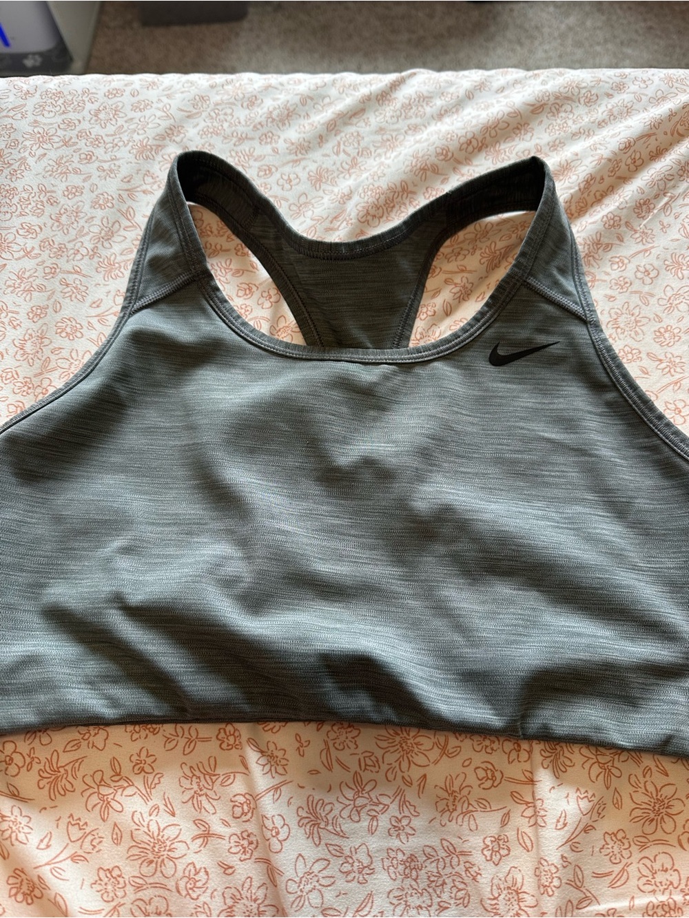 Nike Women's Heather Slate Racerback Sports Bra